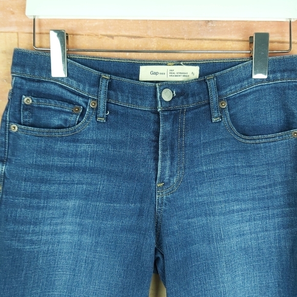 📣2/40$📣 GAP 1969 real straight jeans size 28P - Picture 4 of 8
